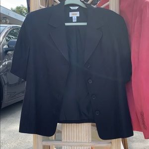 Talbots Linen Short Sleeve Blazer 16
